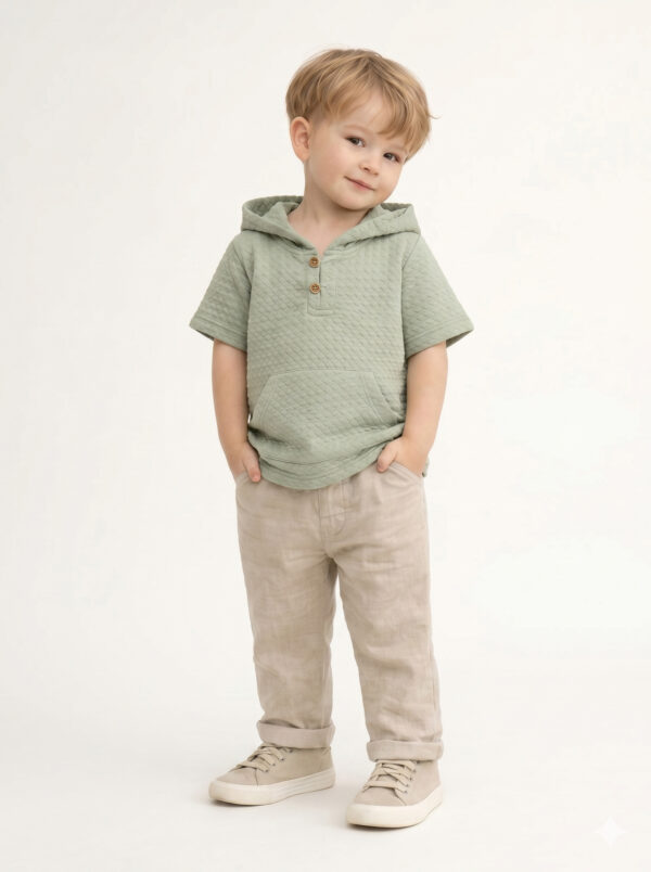 Sage Quilted Hoodie & Pants Set